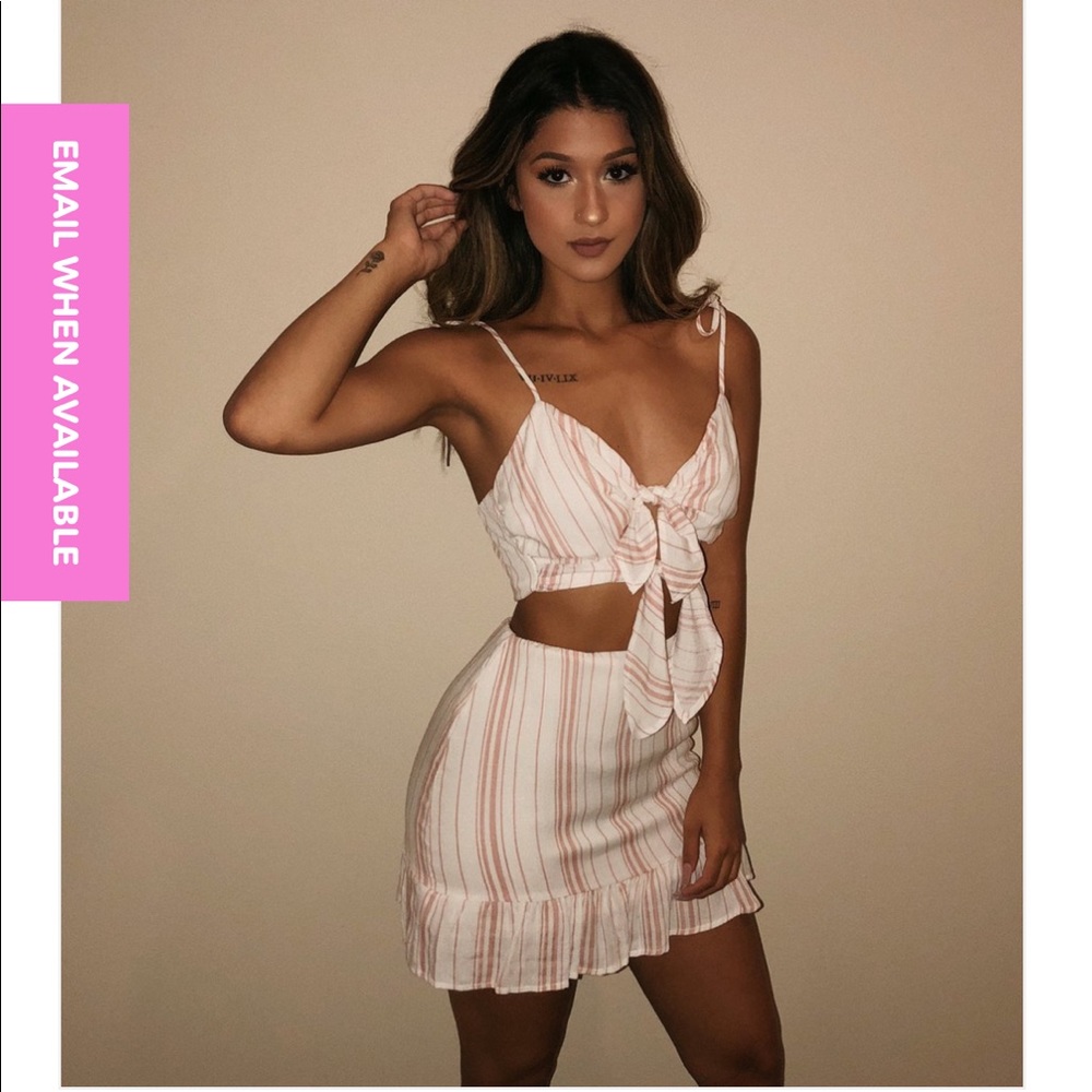 OOTD Audrey stripe matching set